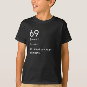 69 jersey number college style | Kids T-Shirt