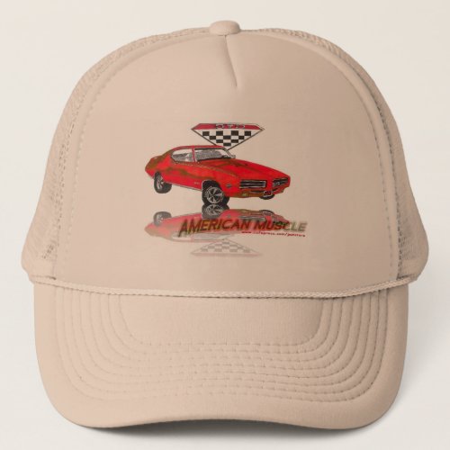 69 GTO Judge Carousel Red Trucker Hat