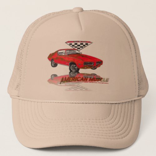 69 GTO Judge Carousel Red Trucker Hat