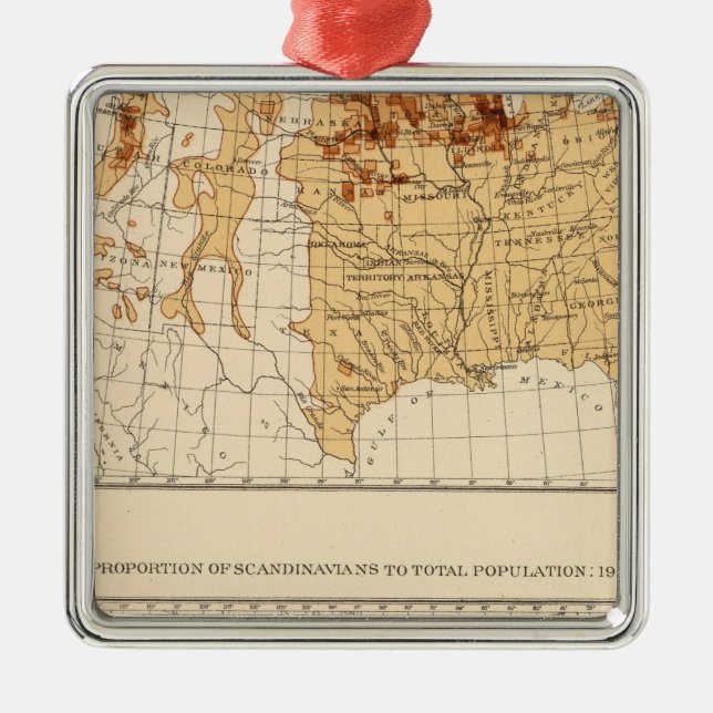 69 Scandinavians 1900 Metal Ornament (Front)