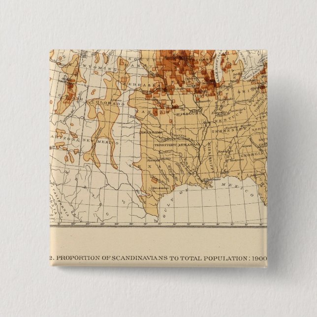 69 Scandinavians 1900 Pinback Button (Front)