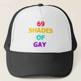 69 shades of gay trucker hat