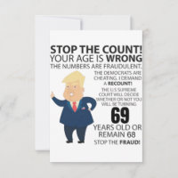 69 Years Trump Happy Birthday Present Funny