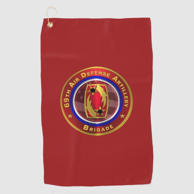 69th Air Defense Artillery Brigade Golf Towel (Front)