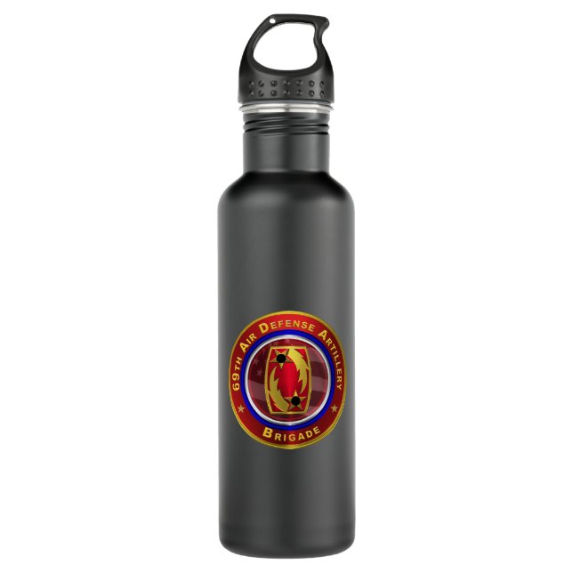 69th Air Defense Artillery Brigade  Stainless Steel Water Bottle (Front)