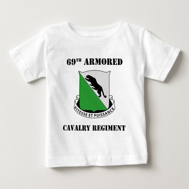 69th Armored Cavalry Regiment (ACR) W/Text Baby T-Shirt (Front)