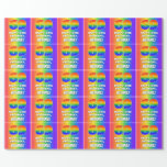 [ Thumbnail: 69th Birthday: Colorful, Fun Rainbow Pattern # 69 Wrapping Paper ]