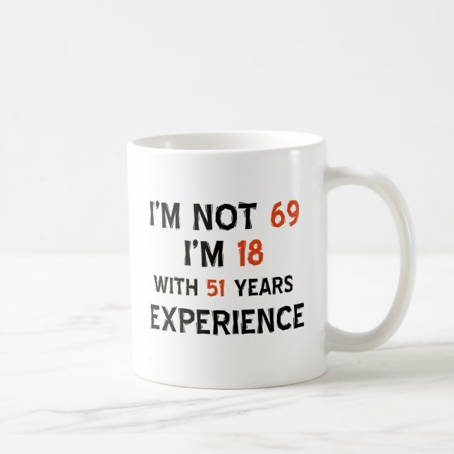 69th birthday designs coffee mug (Right)