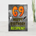[ Thumbnail: 69th Birthday: Eerie Halloween Theme + Custom Name Card ]
