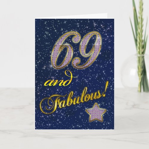 69th birthday for someone Fabulous Card