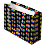 [ Thumbnail: 69th Birthday: Fun Rainbow Event Number 69 Pattern Gift Bag ]