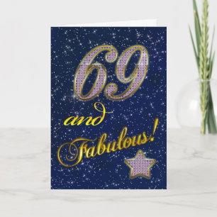 69th Birthday party Invitation