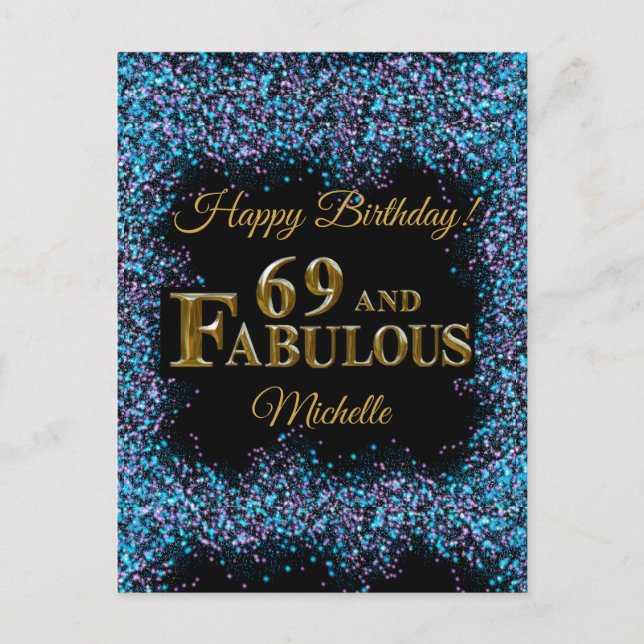 69th Birthday  Postcard (Front)