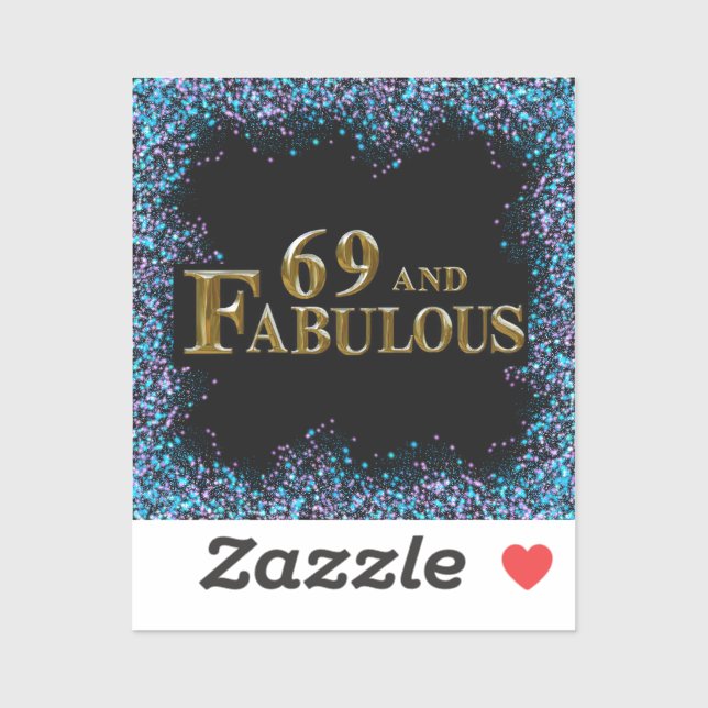 69th Birthday  Sticker (Sheet)