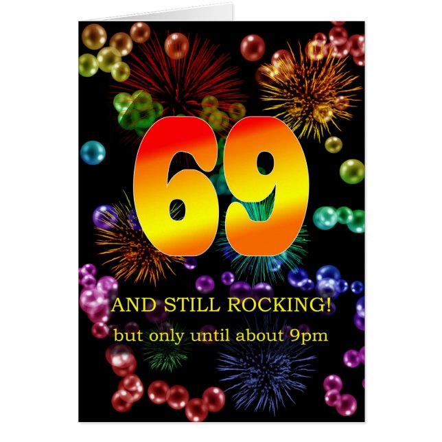 69th Birthday Still Rocking Cards (Front)
