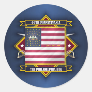 69th Pennsylvania Infantry Classic Round Sticker