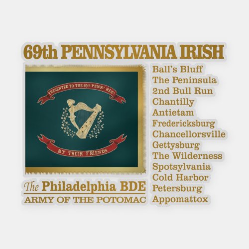 69th Pennsylvania Volunteer Infantry BH Sticker