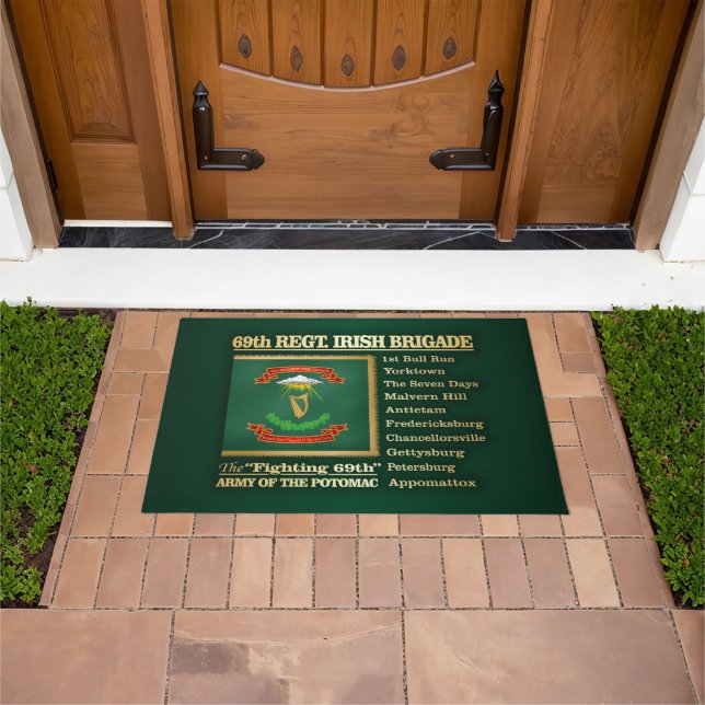 69th Regiment, Irish Brigade (BH) Doormat (Outdoor)