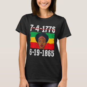 6-19-1865 African American Black History Month  T-Shirt