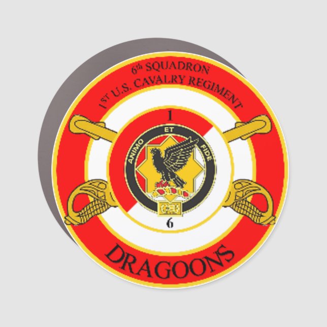 6-1 CAV Car Magnet (Front)