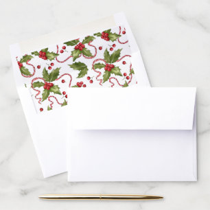 6.25" x 4.25 Envelope Lolli Holly Liner