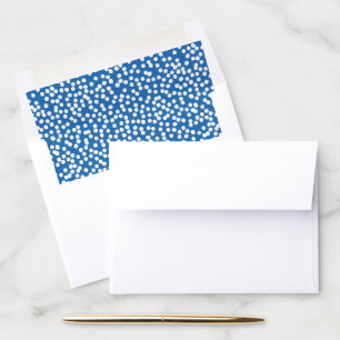 6.25" x 4.25 Envelope Nebulas Blue Snow Dots Liner