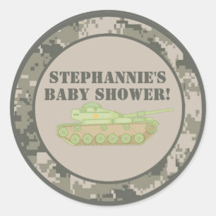 6 - 3"  Favor Stickers ARMY ACU Camoflauge Digital