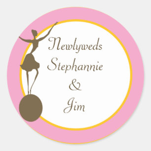 6 - 3" Favor Stickers Carnival