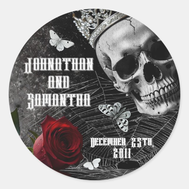 6 - 3"  Favor Stickers Haunting Adeline Zade Meado (Front)