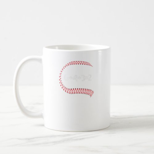 6432 Double Play Baseball Player Baseball Saying Coffee Mug