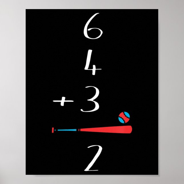 6 4 3 2 Double Play Baseball  Poster (Front)