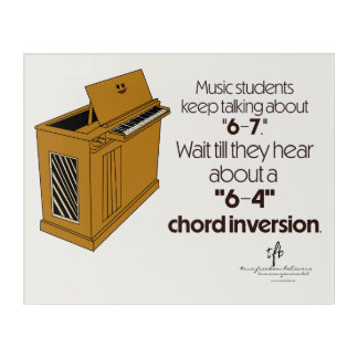 6-4 Chord Inversion SPECIAL Off-White Acrylic Print