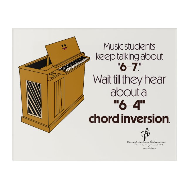 6-4 Chord Inversion SPECIAL Off-White Acrylic Print (Front)