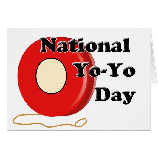 6-6 is National Yo-Yo Day Cards (Front Horizontal)