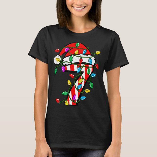 6 7 67 Meme Six Seven Candy Funny Christmas Couple T-Shirt (Front)