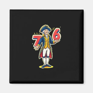 6-7 7-6 Funny George Washington Six Seven Meme  Magnet