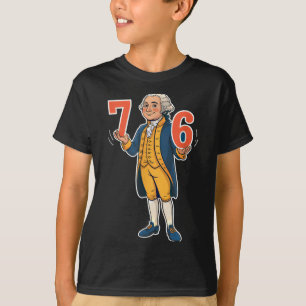 6-7 7-6 George Washington Funny Six Seven Gen Alph T-Shirt