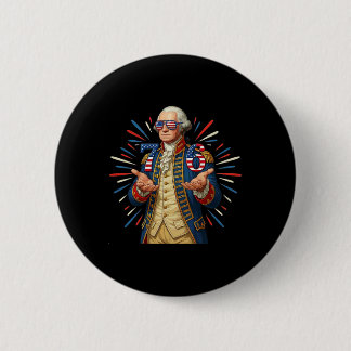6-7 7-6 George Washington Seven Six Funny 4th Of J Button
