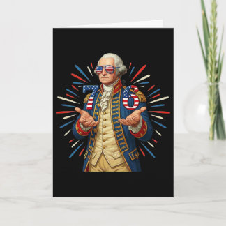 6-7 7-6 George Washington Seven Six Funny 4th Of J Card