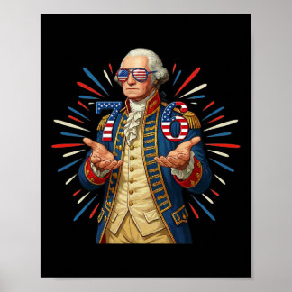 6-7 7-6 George Washington Seven Six Funny 4th Of J Poster