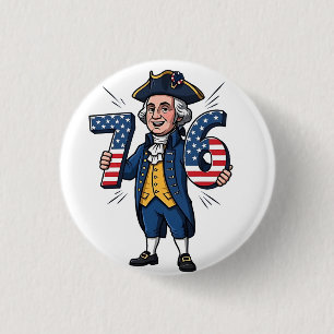 6-7 7-6 George Washington Six Seven Meme 67 Trend Button