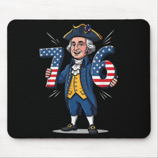6-7 7-6 George Washington Six Seven Meme Gen Alpha Mouse Pad