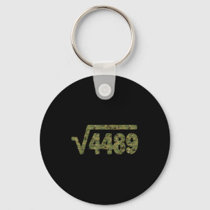 6 7 Army Pattern Meme Square Root 4489 Slang Math Keychain