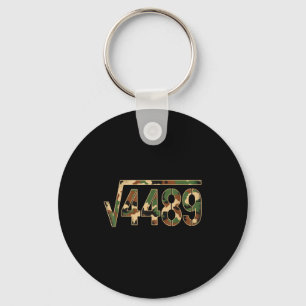 6 7 Army Pattern Meme Square Root 4489 Slang Math Keychain