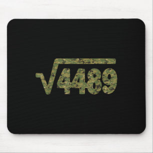 6 7 Army Pattern Meme Square Root 4489 Slang Math Mouse Pad