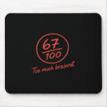 6 7 Brainrot Elementary Teacher Meme Funny 67 Six  Mouse Pad