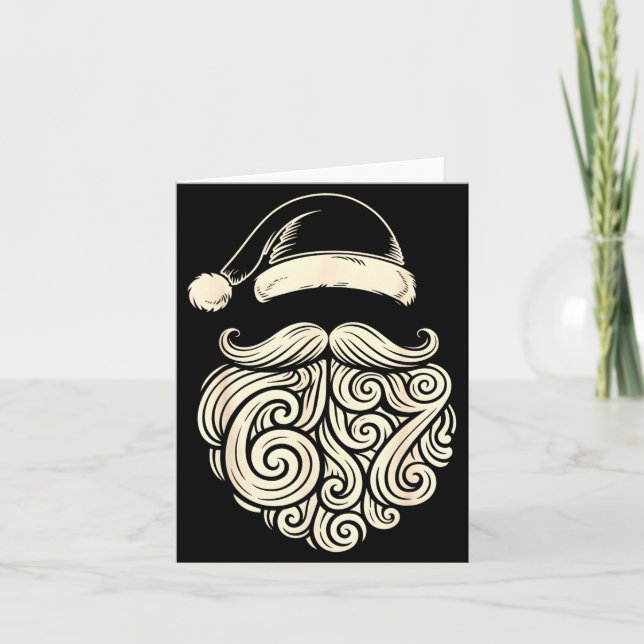 6 7 Christmas 67 Santa Six Seven Christmas Boys Te Card (Front)