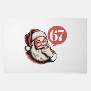 6 7 Christmas Six Seven Brainrot Santa Claus Doormat