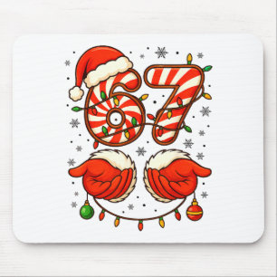 6-7 Christmas Squad Funny 67 Six Seven Meme Xmas 6 Mouse Pad