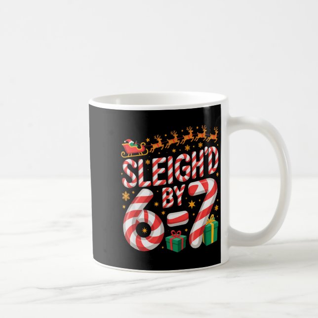6-7 Christmas Ugly Sweater Six Seven Xmas 67 Meme  Coffee Mug (Right)